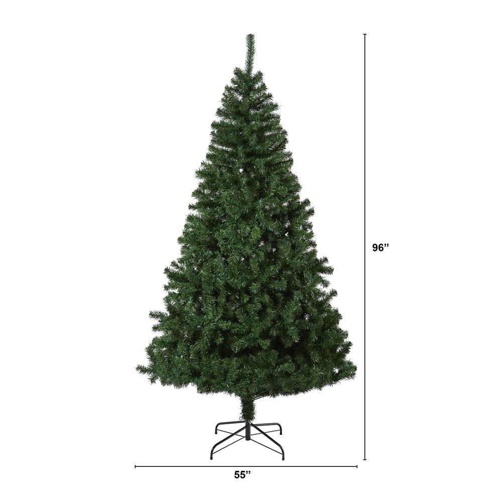 8ft. Northern Tip Pine Artificial Christmas Tree. Picture 1