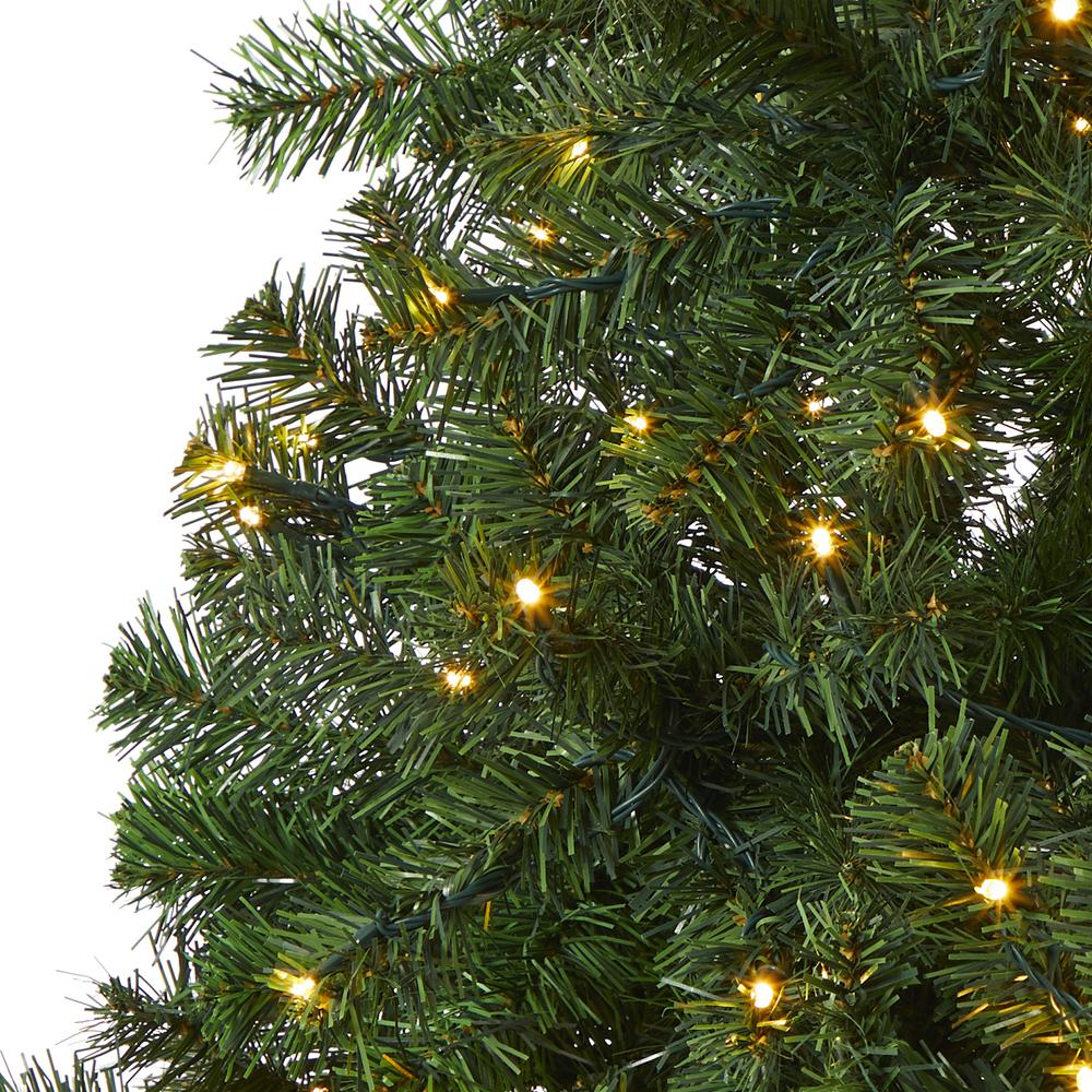 6ft. Northern Tip Pine Artificial Christmas Tree with 250 Clear LED Lights. Picture 2