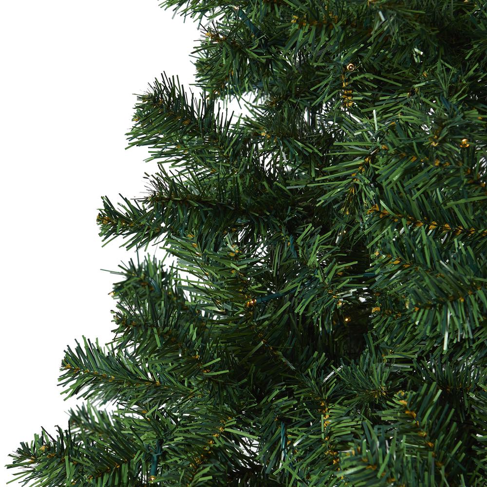 7.5ft. Northern Tip Pine Artificial Christmas Tree with 400 Clear LED Lights. Picture 5