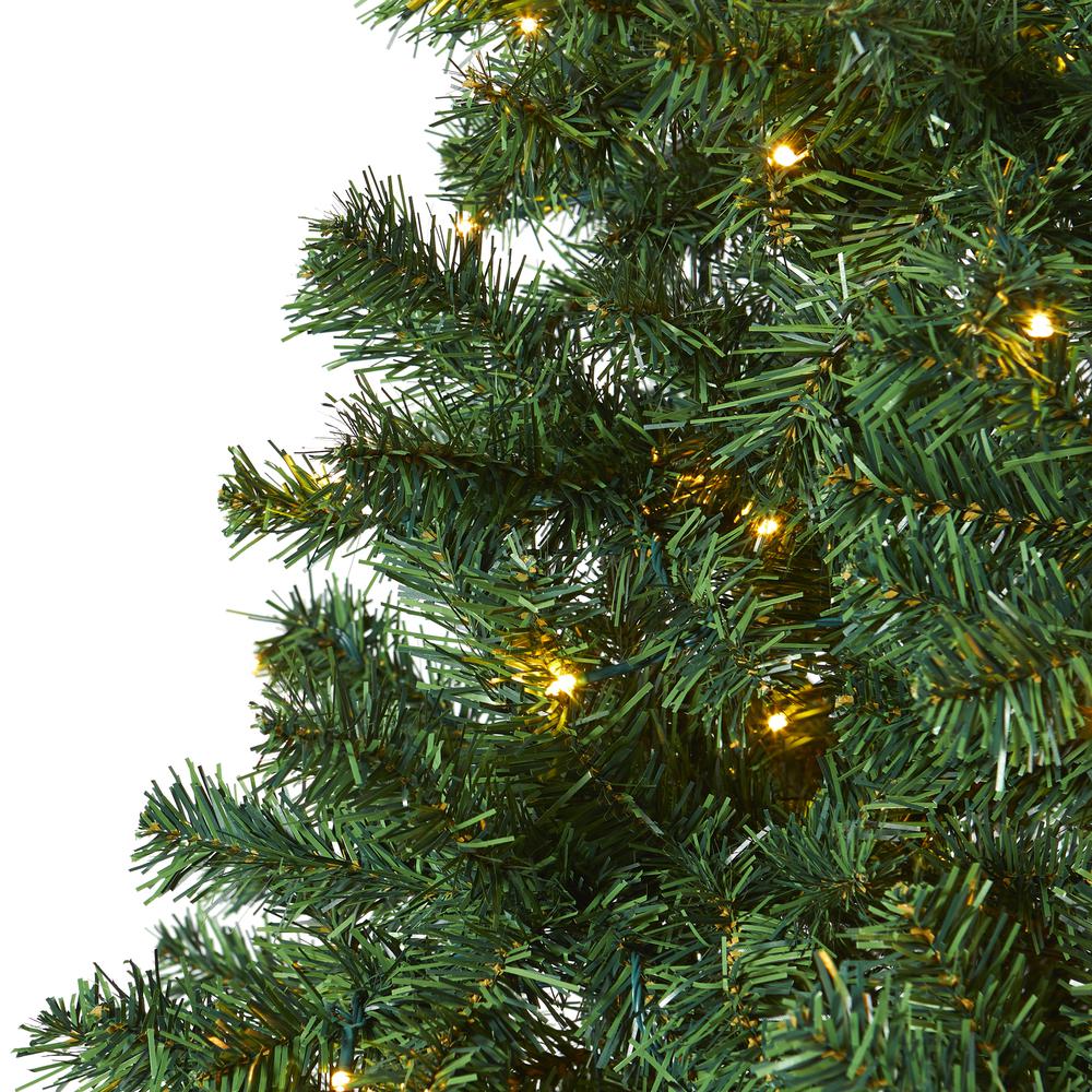 8ft. Northern Tip Artificial Christmas Tree with 450 Clear LED Lights. Picture 4