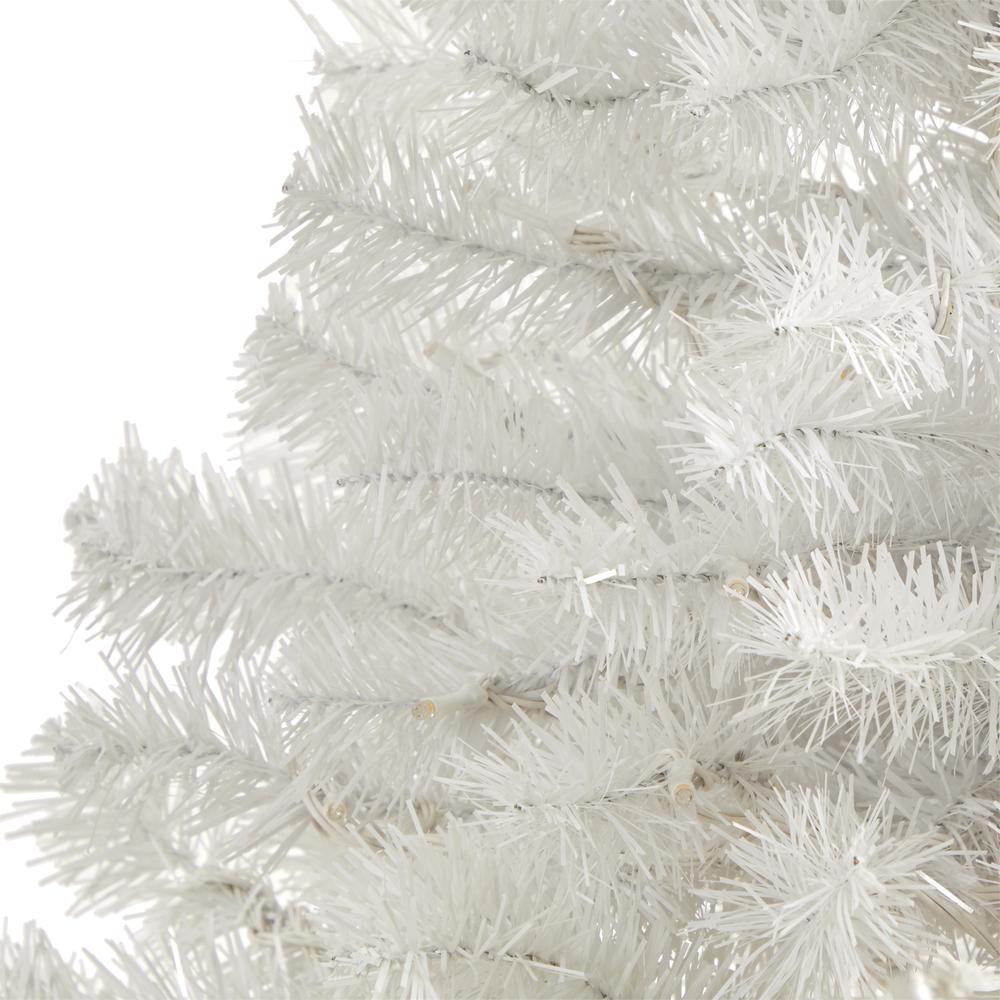 5ft. White Artificial Christmas Tree with 350 Bendable Branches. Picture 3