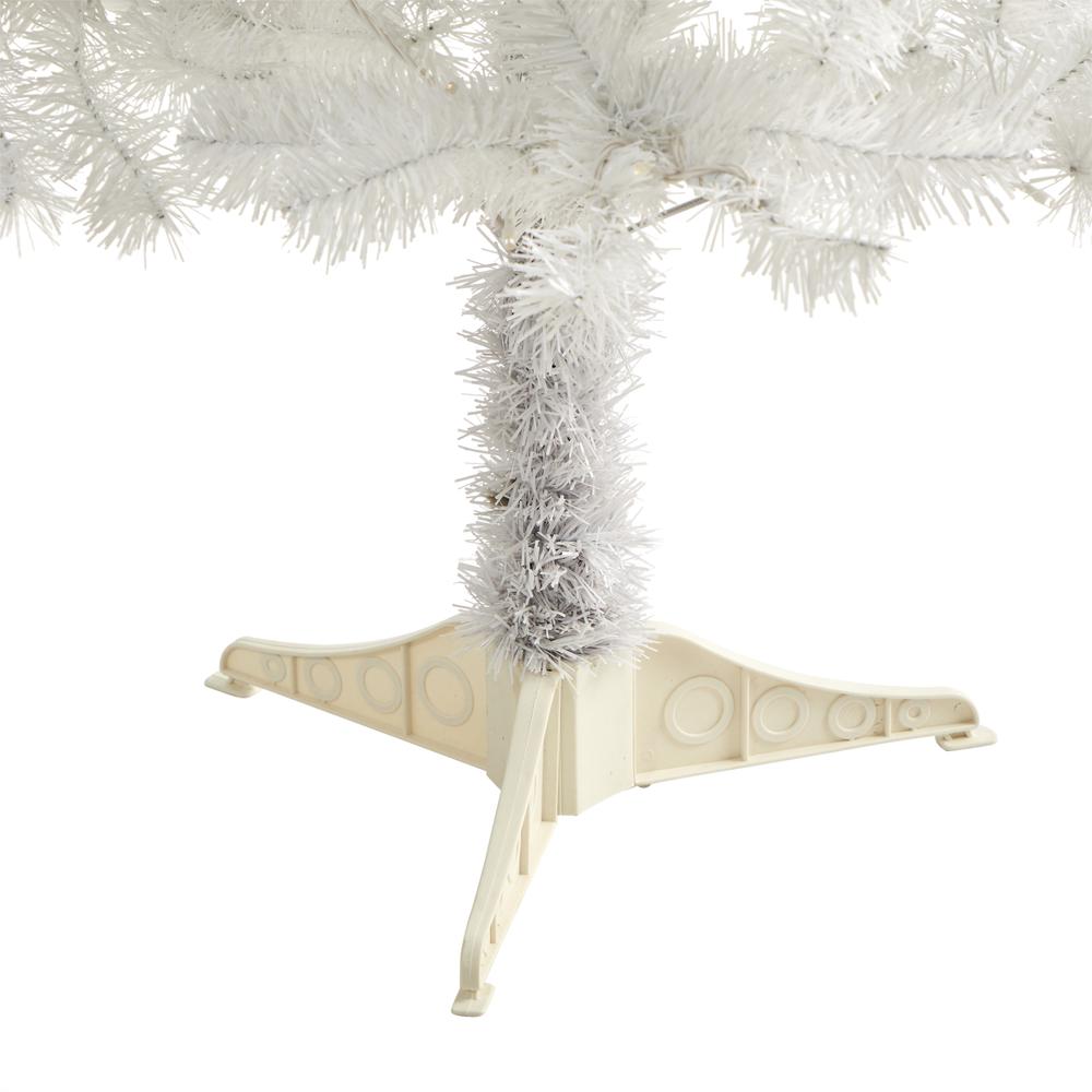 5ft. White Artificial Christmas Tree with 350 Bendable Branches. Picture 4