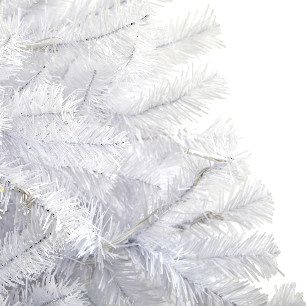 6ft. White Artificial Christmas Tree with 680 Bendable Branches. Picture 2