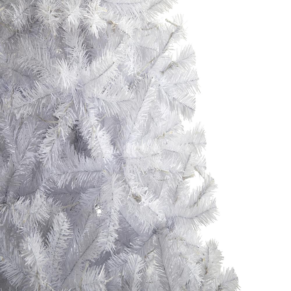6ft. White Artificial Christmas Tree with 680 Bendable Branches. Picture 3
