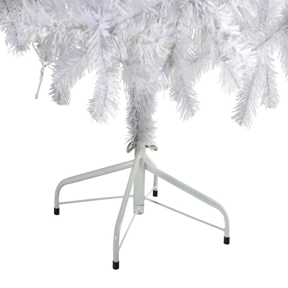 6ft. White Artificial Christmas Tree with 680 Bendable Branches. Picture 5