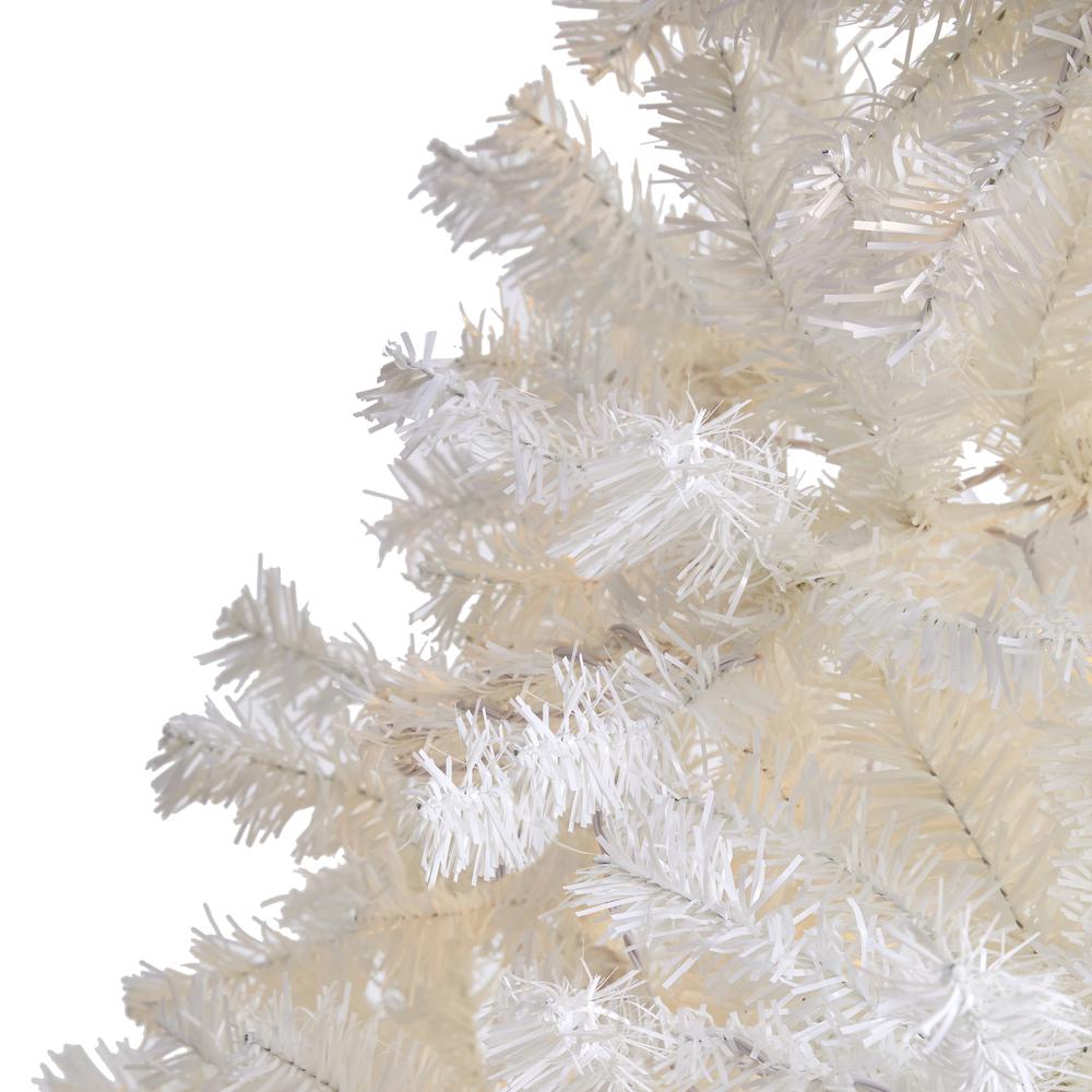 8ft. White Artificial Christmas Tree with 1500 Bendable Branches. Picture 3