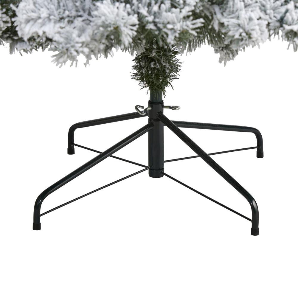 8ft. Flocked West Virginia Fir Artificial Christmas Tree. Picture 4