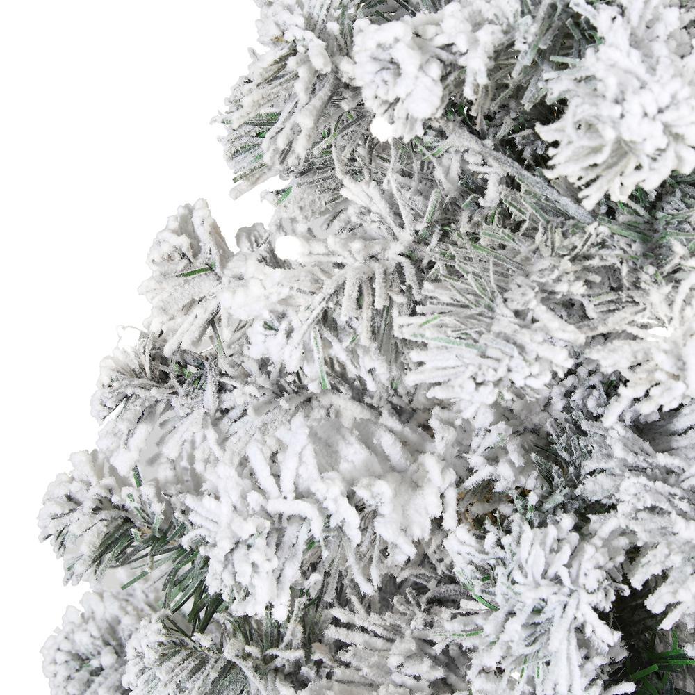 3ft. Flocked Rock Springs Spruce Artificial Christmas Tree. Picture 3