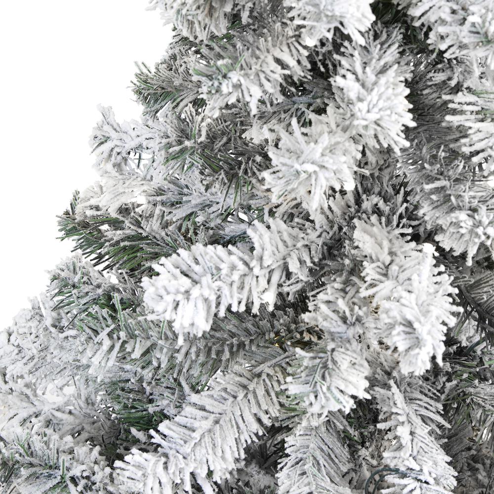 4ft. Flocked Rock Springs Spruce Artificial Christmas Tree. Picture 2