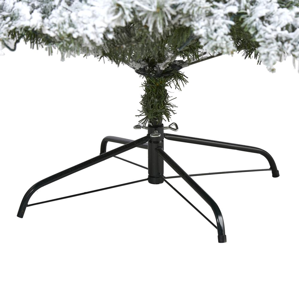 8ft. Flocked White River Mountain Pine Artificial Christmas Tree. Picture 2