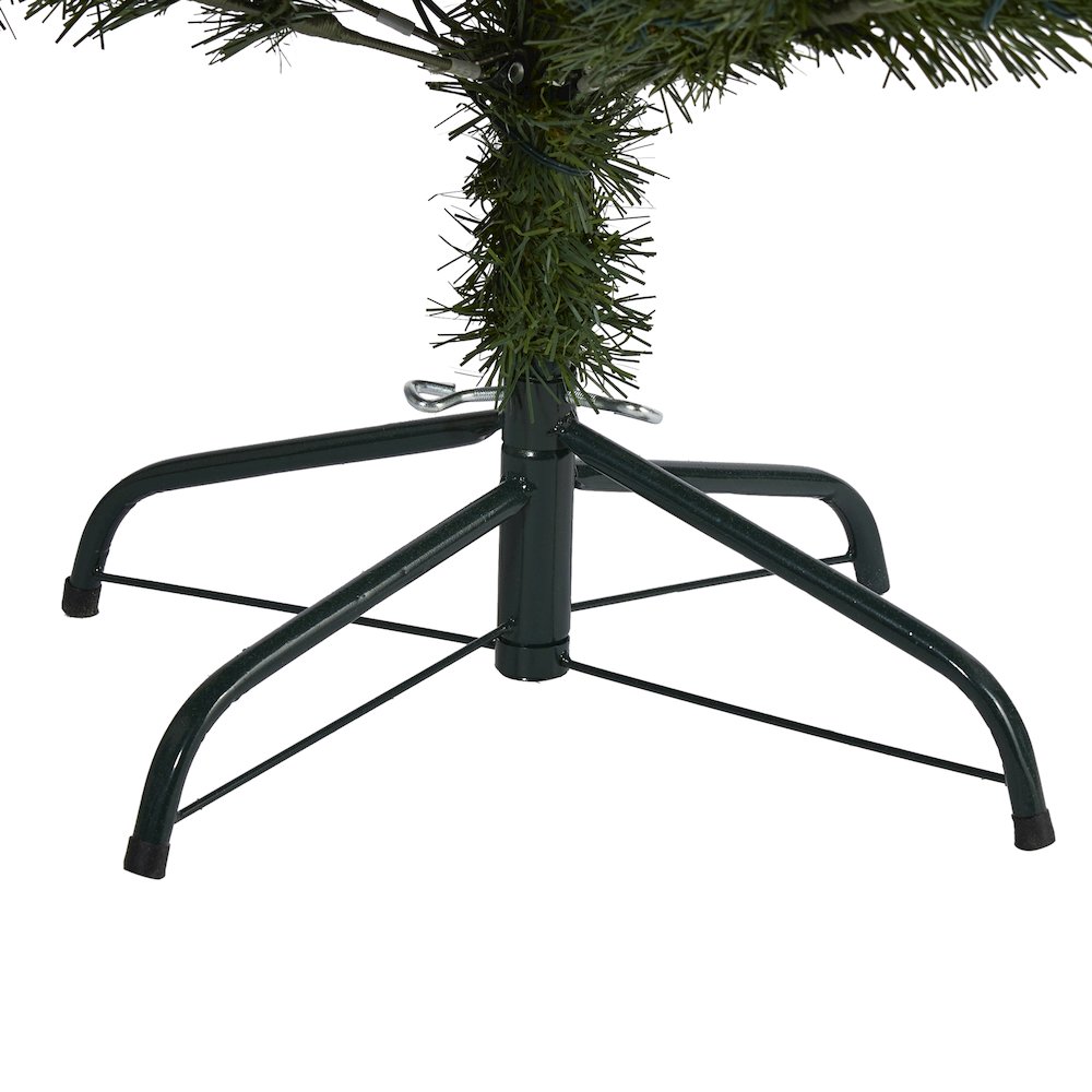 6ft. Rocky Mountain Spruce Christmas Tree with Pinecones and 250 LED Lights. Picture 4