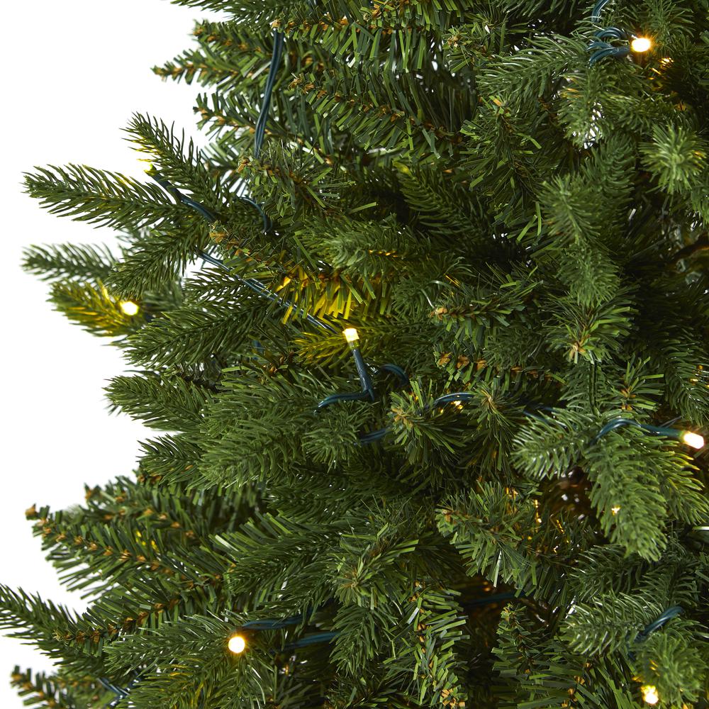 5ft. New Hampshire Fir Artificial Christmas Tree with 150 LED Lights. Picture 4