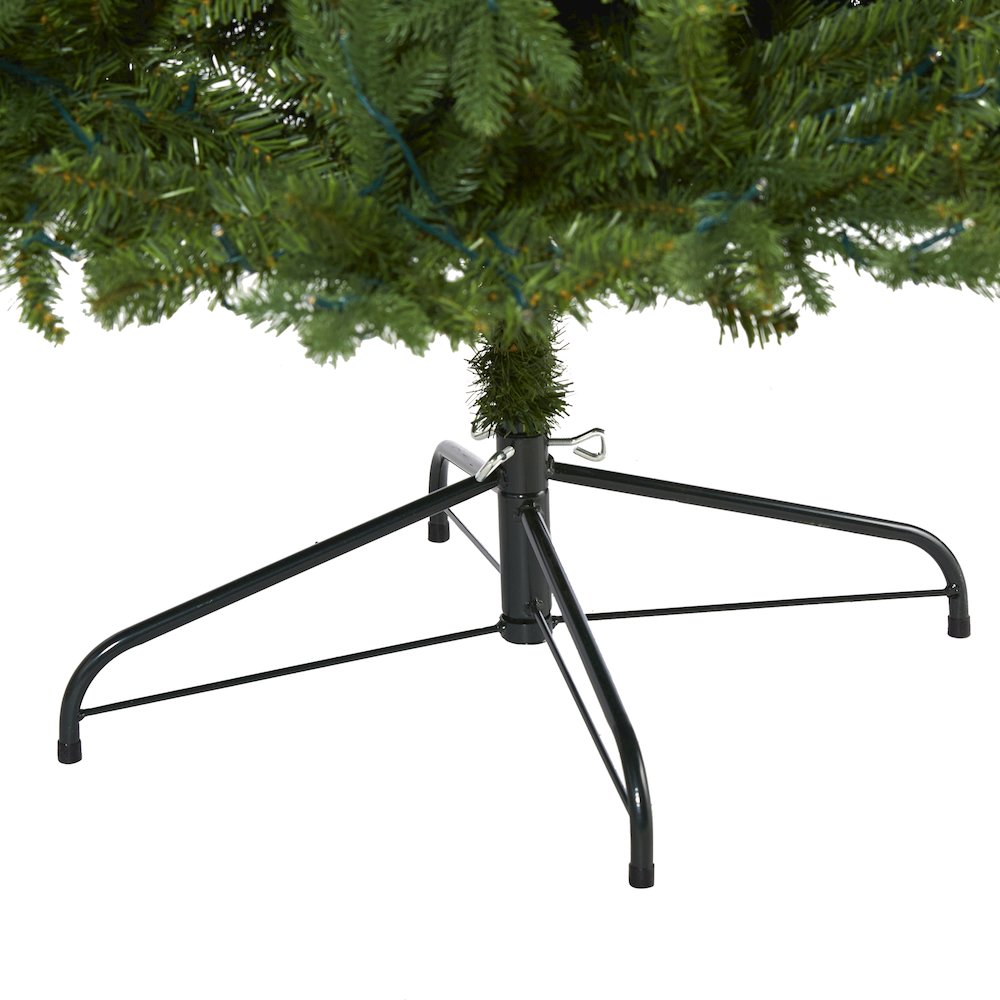 7ft. New Hampshire Fir Artificial Christmas Tree with 450 Clear LED Lights. Picture 4