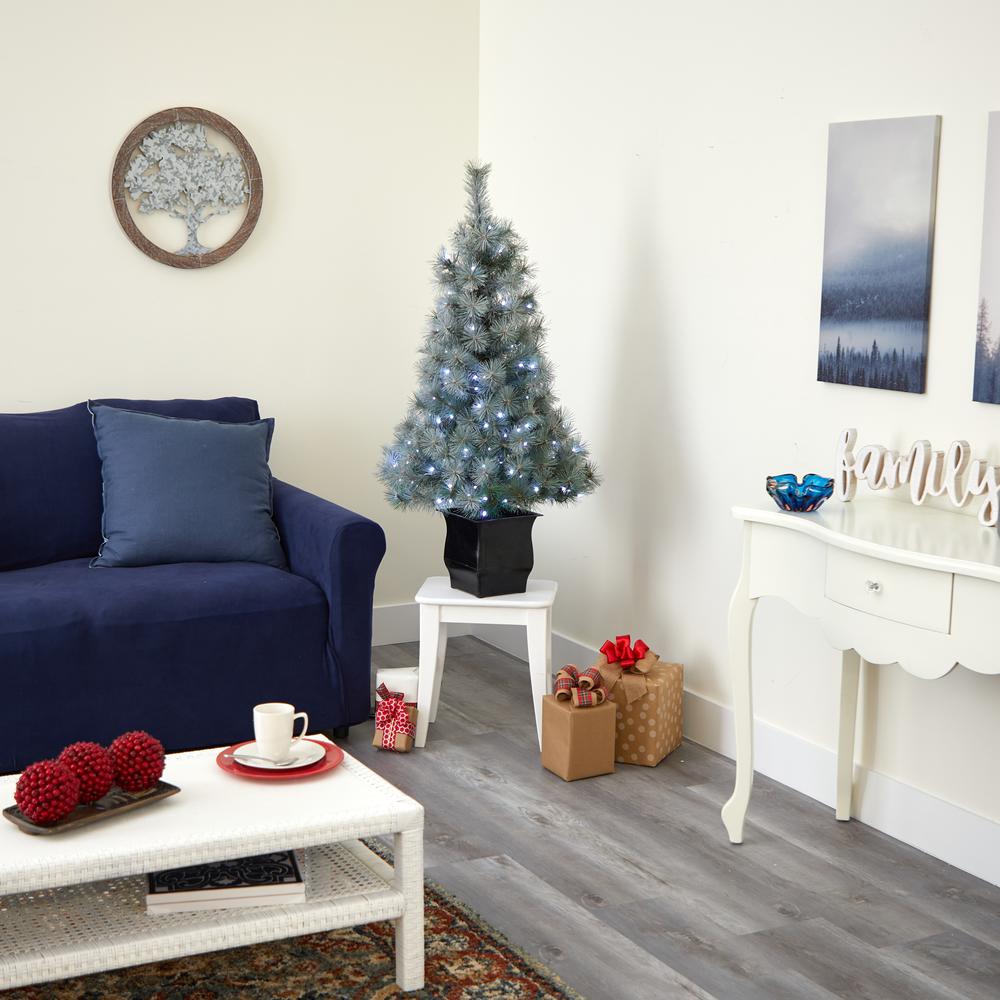 4ft. Snowy Mountain Pine Artificial Christmas Tree. Picture 8