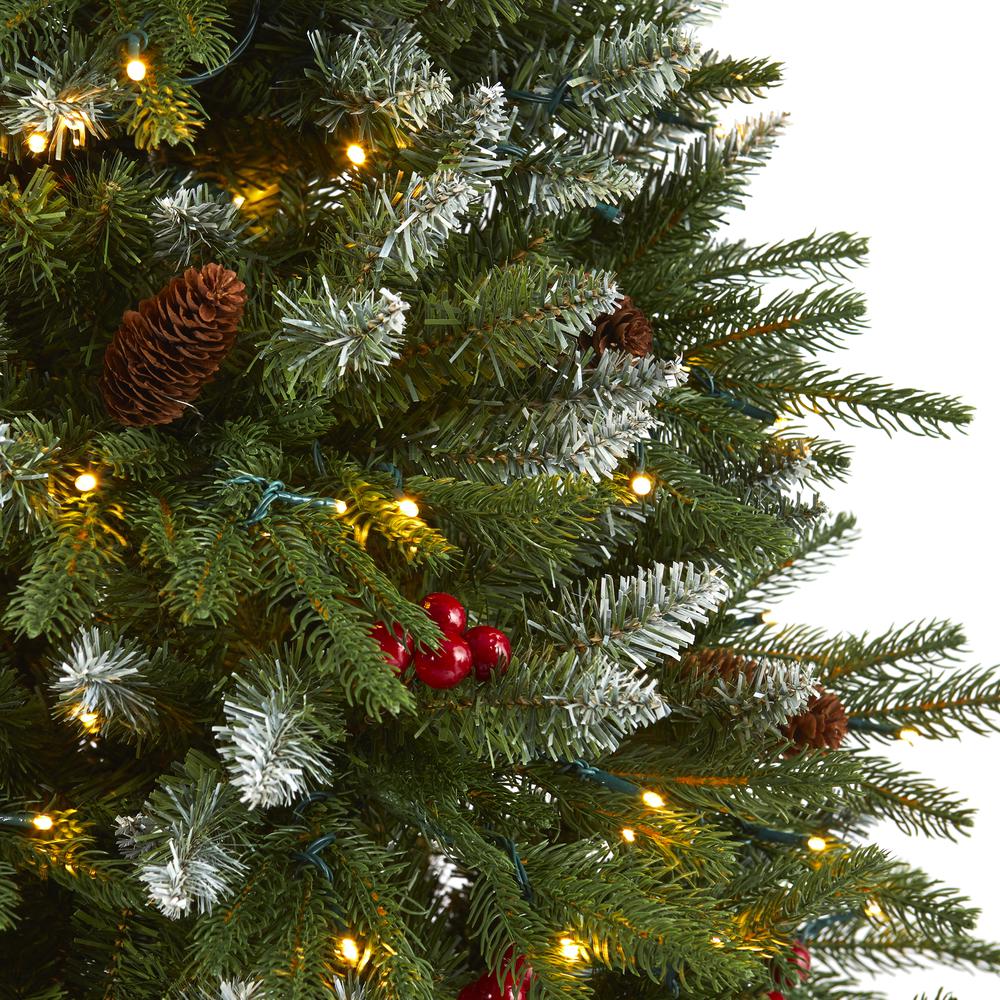 6ft. Snow Tipped Portland Spruce Artificial Christmas Tree. Picture 4