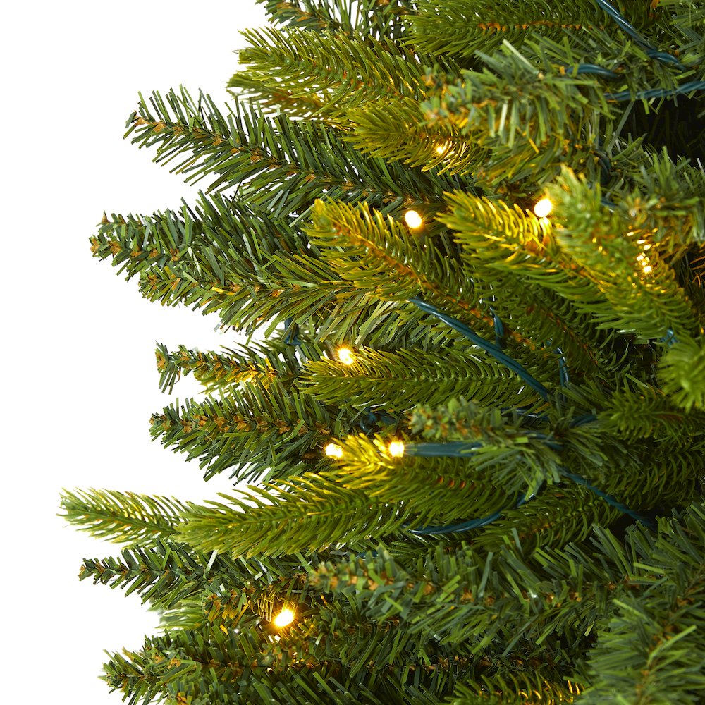 6ft. Sun Valley Fir Artificial Christmas Tree with 300 Clear LED Lights. Picture 3