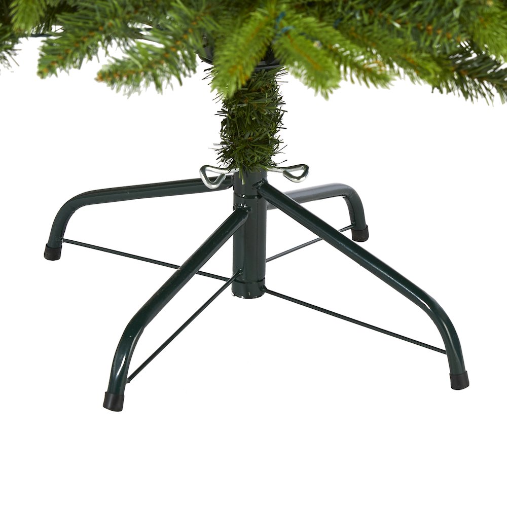 6ft. Sun Valley Fir Artificial Christmas Tree with 300 Clear LED Lights. Picture 4