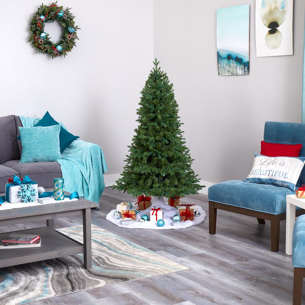 5ft. Vermont Fir Artificial Christmas Tree with 150 Clear LED Lights. Picture 7