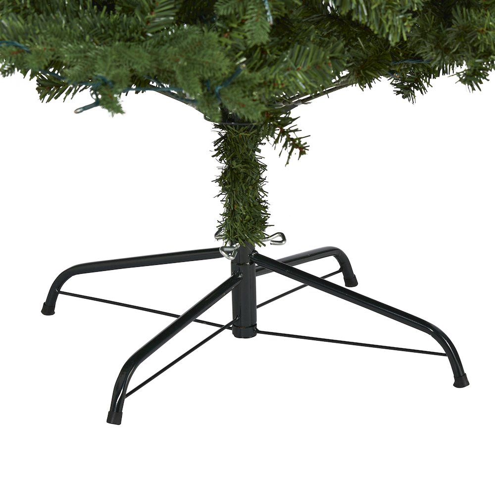 8ft. Vermont Fir Artificial Christmas Tree with 450 Clear LED Lights. Picture 4