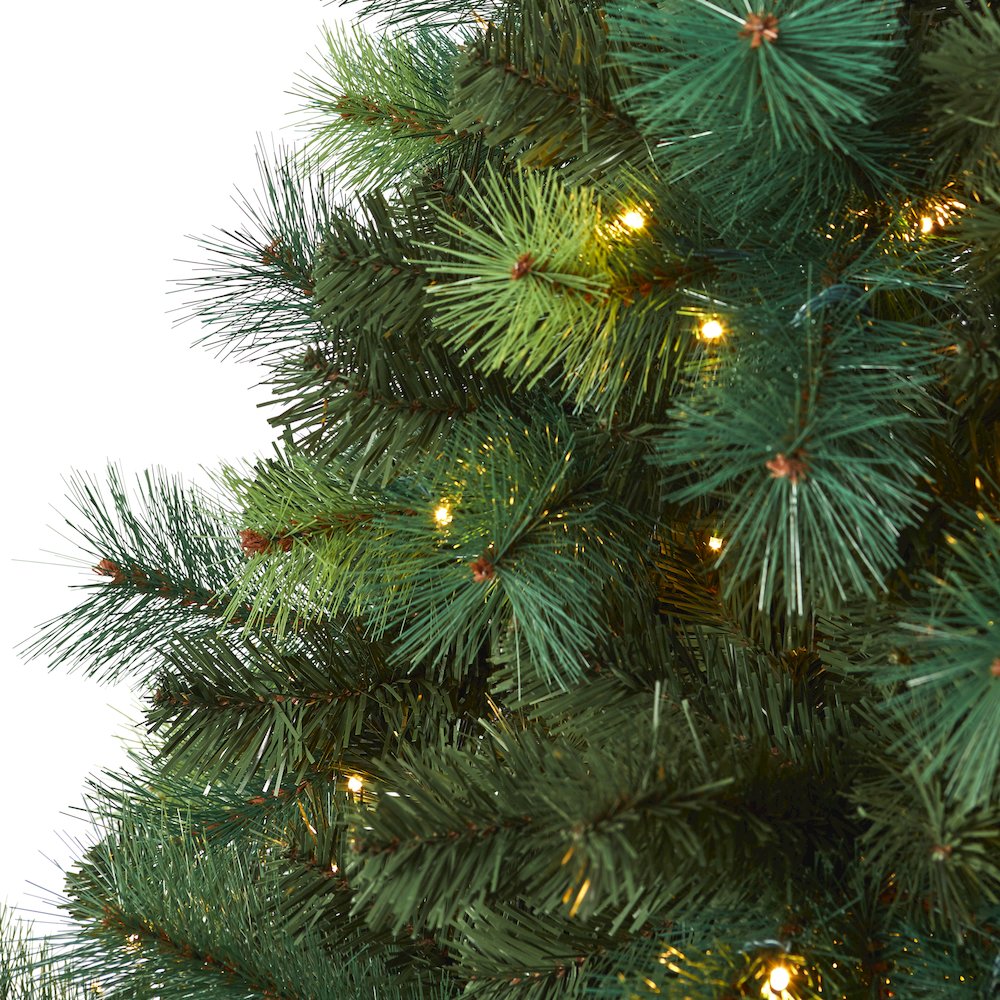6ft. Assorted Green Scotch Pine Artificial Christmas Tree with 250 LED Lights. Picture 4