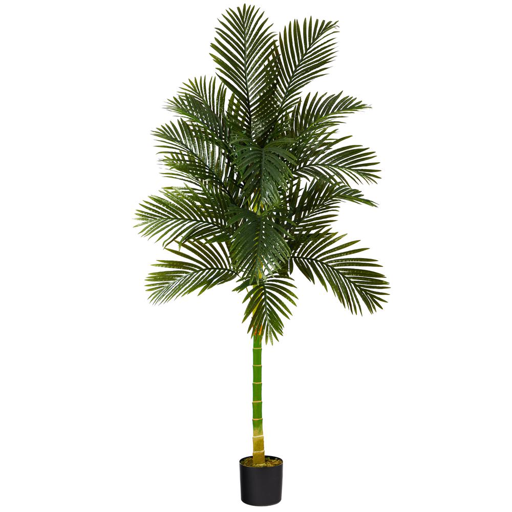 7ft. Golden Cane Artificial Palm Tree. Picture 1