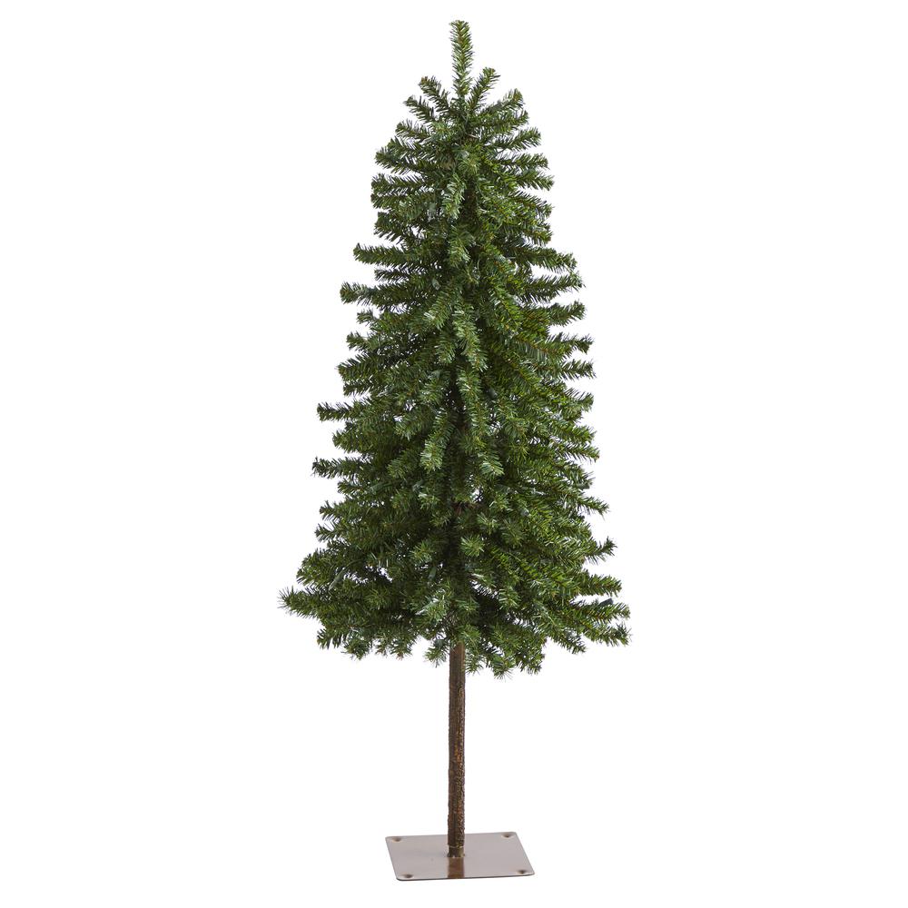 4ft. Alpine Artificial Christmas Tree with 100 Lights and 260 Bendable Branches. Picture 3