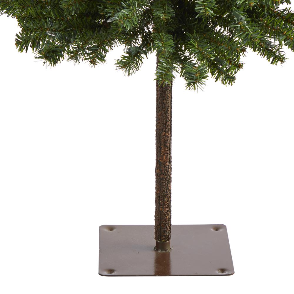 4ft. Alpine Artificial Christmas Tree with 100 Lights and 260 Bendable Branches. Picture 6