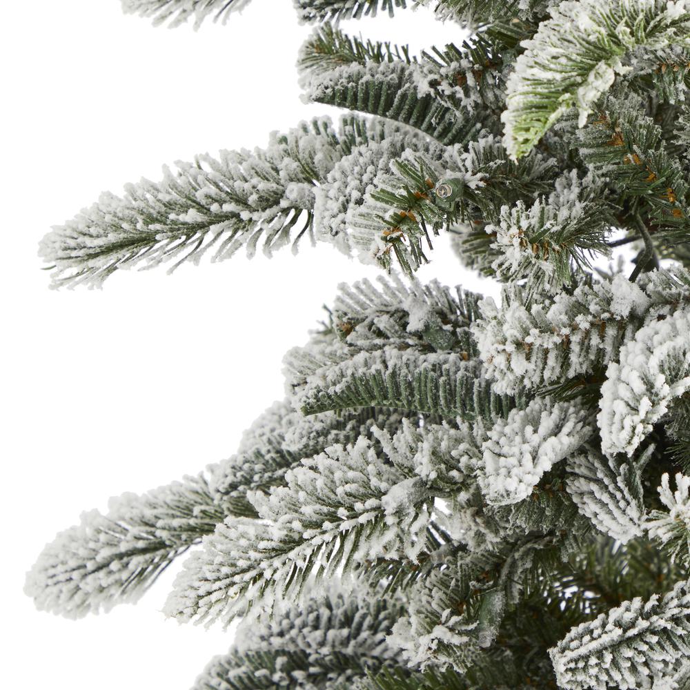 6.5ft. Flocked Washington Alpine Christmas Artificial Tree. Picture 5