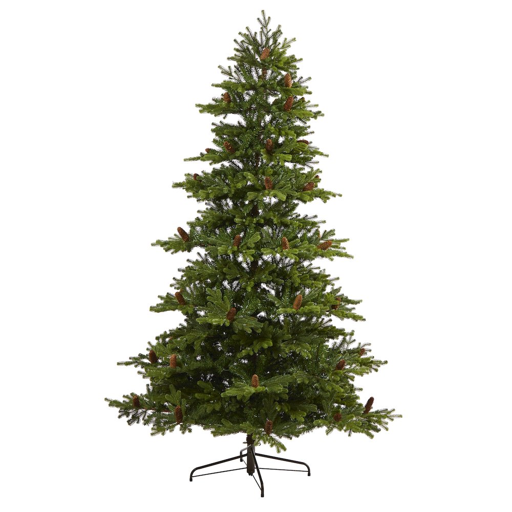 7.5ft. Yukon Mountain Fir Artificial Christmas Tree with 600 Clear Lights. Picture 3