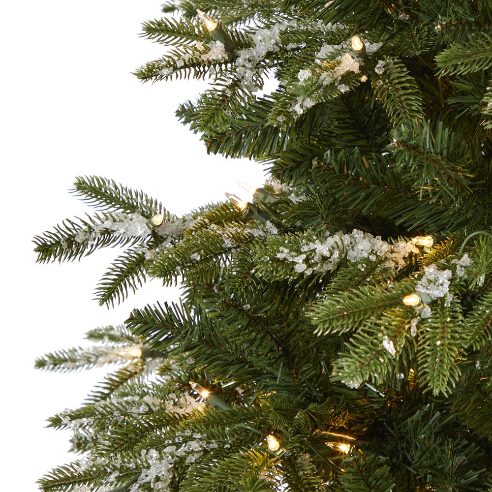 7ft. Snowed Grand Teton Artificial Christmas Tree. Picture 4
