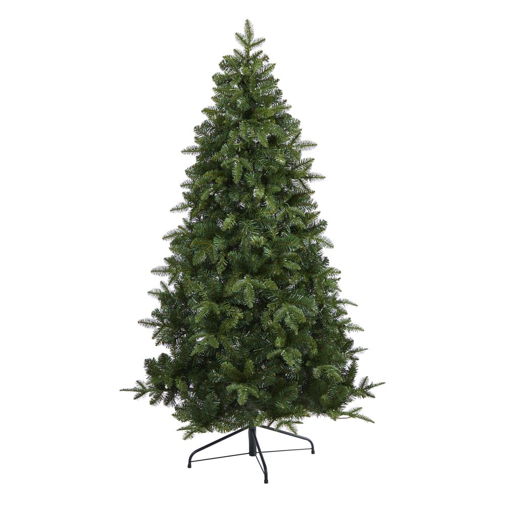 6ft. Grand Teton Spruce Flat Back Artificial Christmas Tree. Picture 3