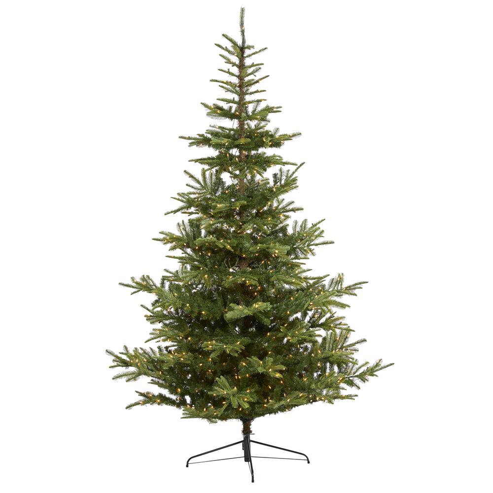 9ft. Layered Washington Spruce Artificial Christmas Tree. Picture 1