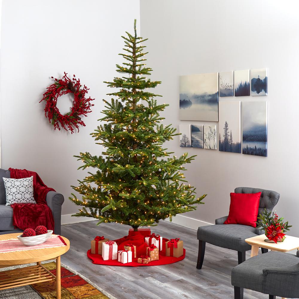 9ft. Layered Washington Spruce Artificial Christmas Tree. Picture 6
