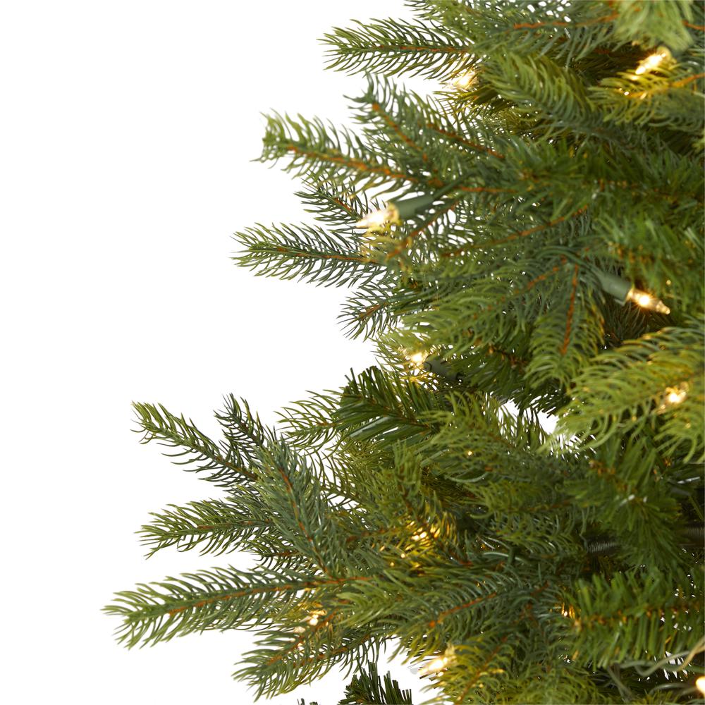 4ft. North Carolina Spruce Artificial Christmas Tree with 100 Clear Lights and 207 Bendable Branches. Picture 2