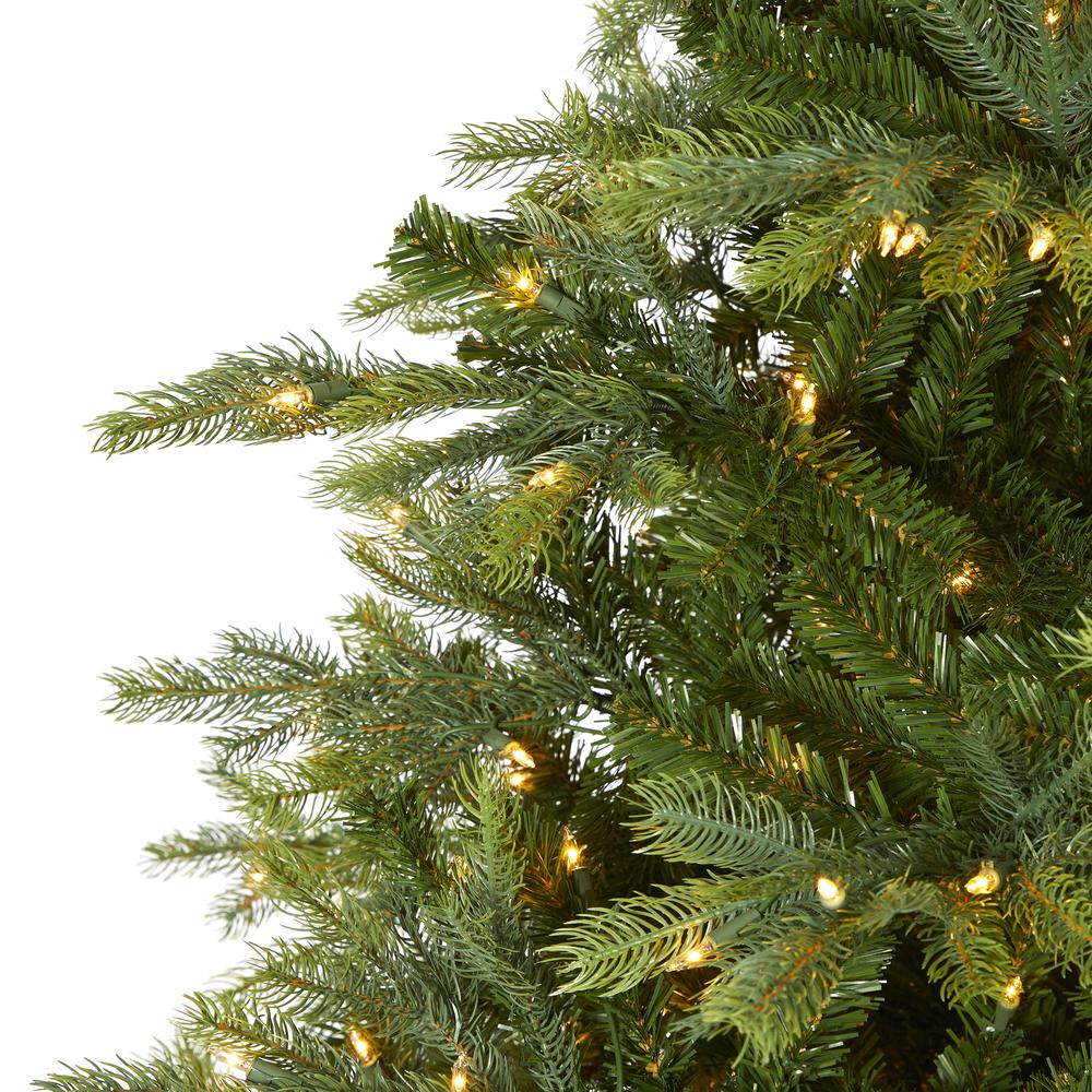 8ft. North Carolina Spruce Artificial Christmas Tree with 650 Clear Lights and 1303 Bendable Branches. Picture 2