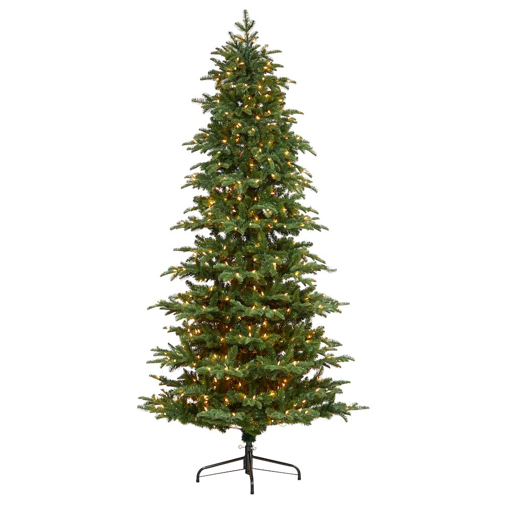 8ft. South Carolina Fir Artificial Christmas Tree with 650 Clear LED Lights. Picture 1