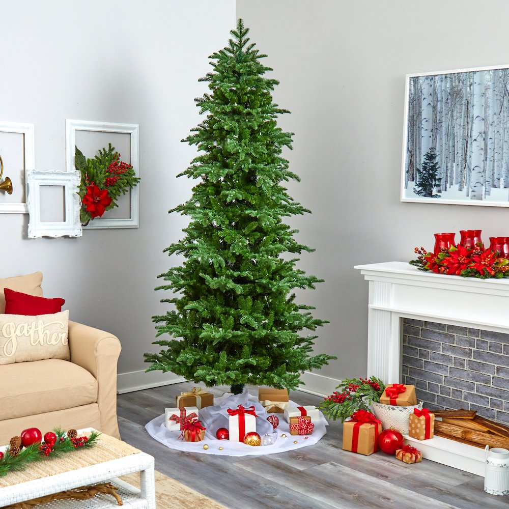 8ft. South Carolina Fir Artificial Christmas Tree with 650 Clear LED Lights. Picture 7