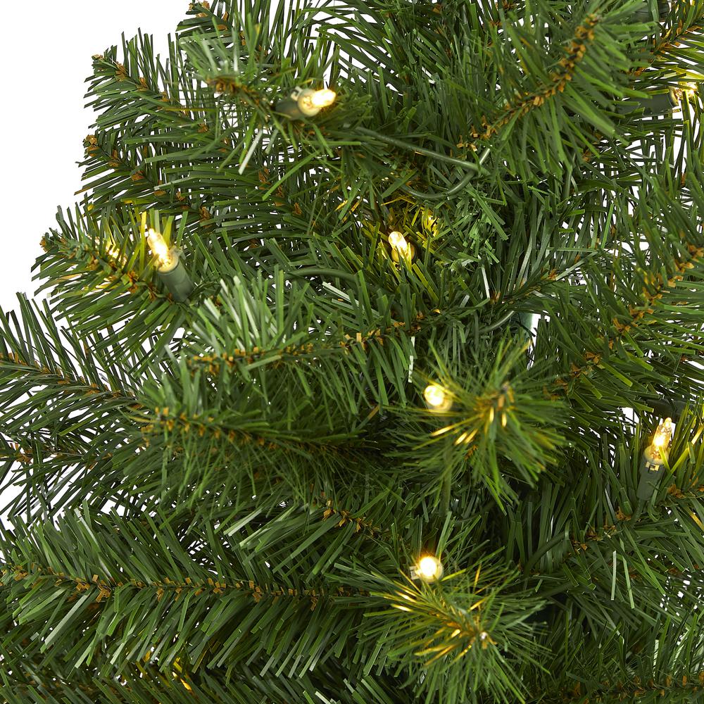 Virginia Fir Artificial Christmas Tree with 100 Clear Lights. Picture 4
