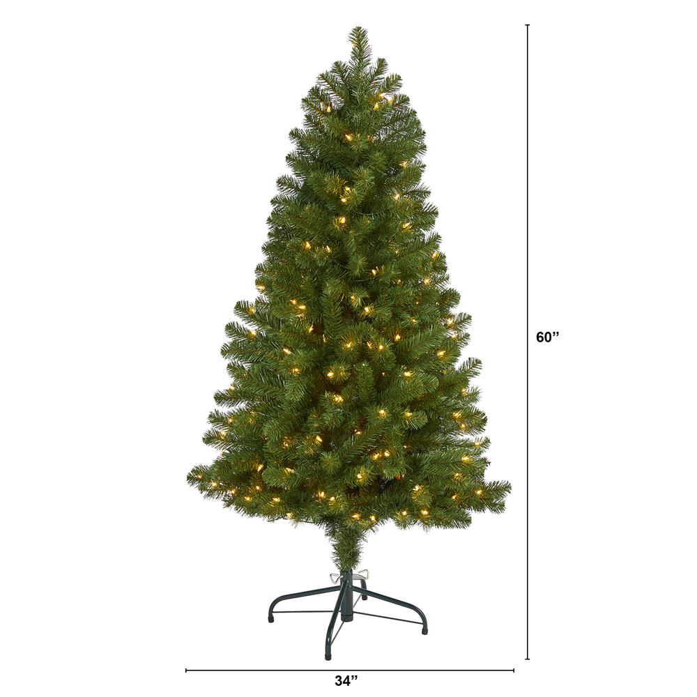 5ft. Virginia Fir Artificial Christmas Tree with 200 Clear Lights. Picture 2