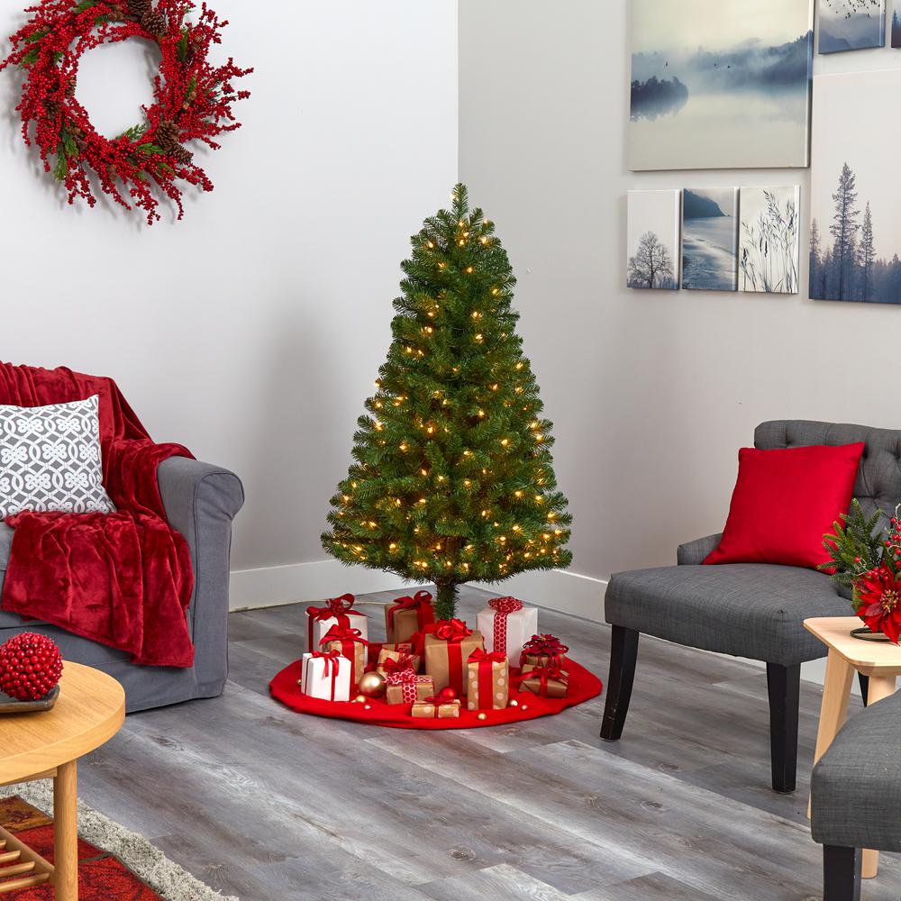 5ft. Virginia Fir Artificial Christmas Tree with 200 Clear Lights. Picture 6