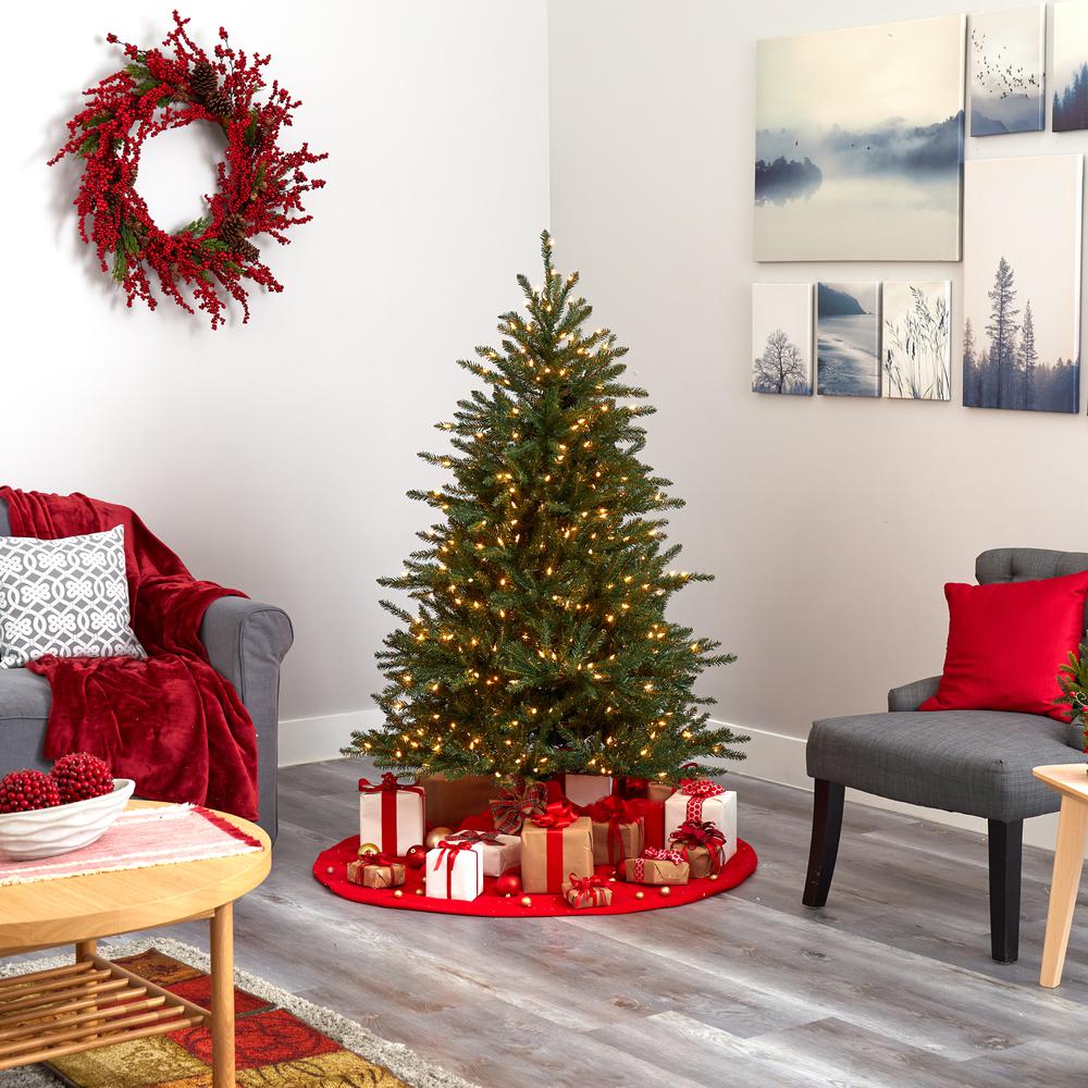 5ft. Napa Valley Fir Artificial Christmas Tree with 350 Clear Lights. Picture 6