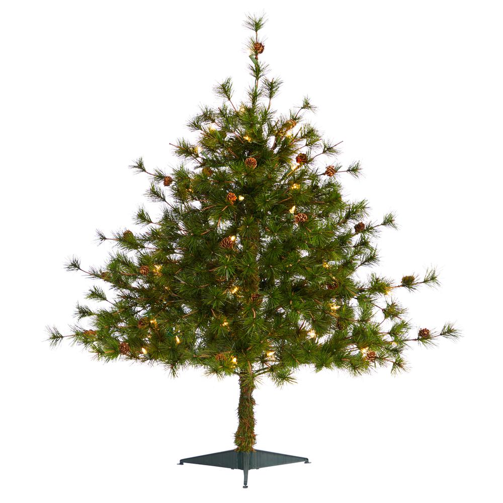 3ft. Colorado Mountain Pine Artificial Christmas Tree with 50 Clear Lights. Picture 1