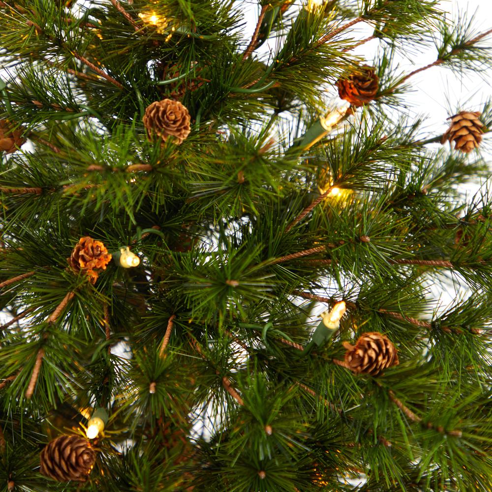 3ft. Colorado Mountain Pine Artificial Christmas Tree with 50 Clear Lights. Picture 3