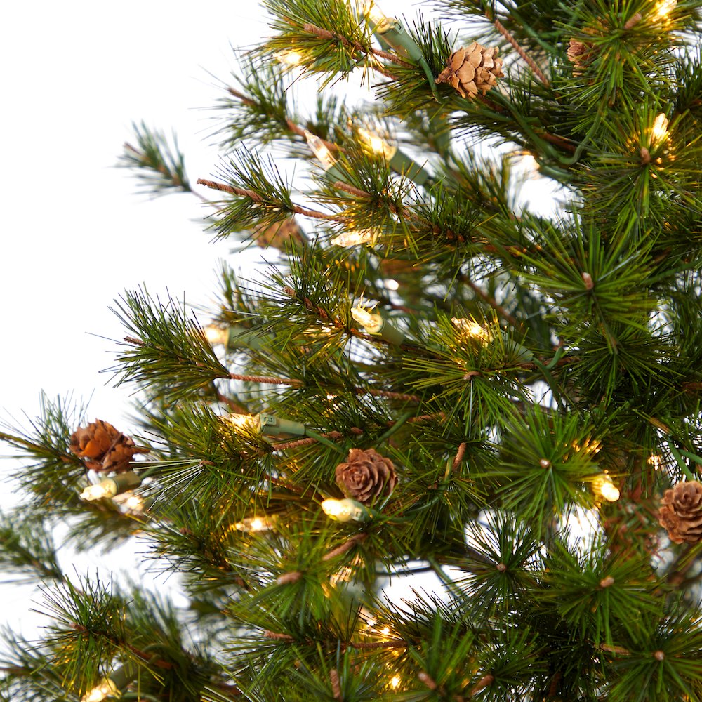 5ft. Colorado Mountain Pine Artificial Christmas Tree with 250 Clear Lights. Picture 3