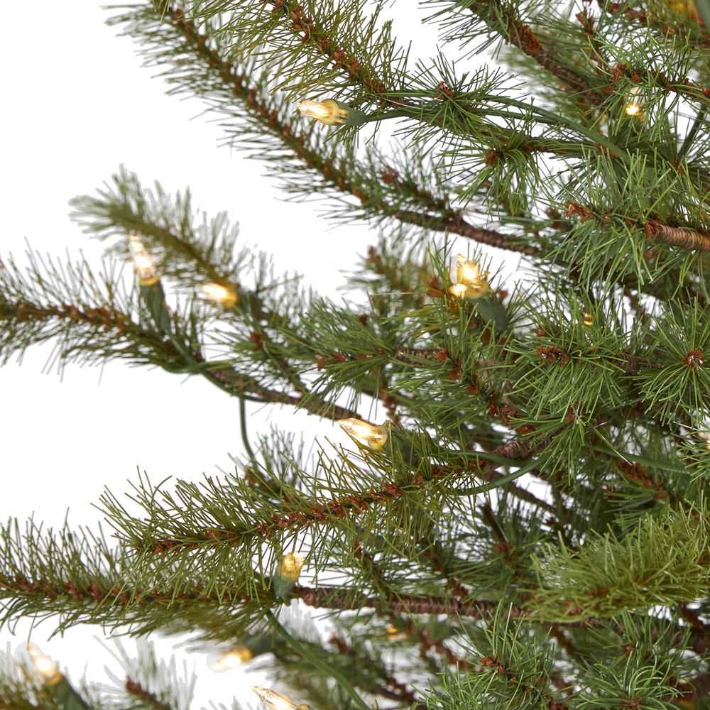 4ft. Vancouver Mountain Pine Artificial Christmas Tree with 100 Clear Lights and 374 Bendable Branches. Picture 2