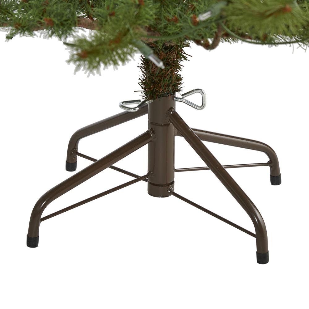 4ft. Vancouver Mountain Pine Artificial Christmas Tree with 100 Clear Lights and 374 Bendable Branches. Picture 3