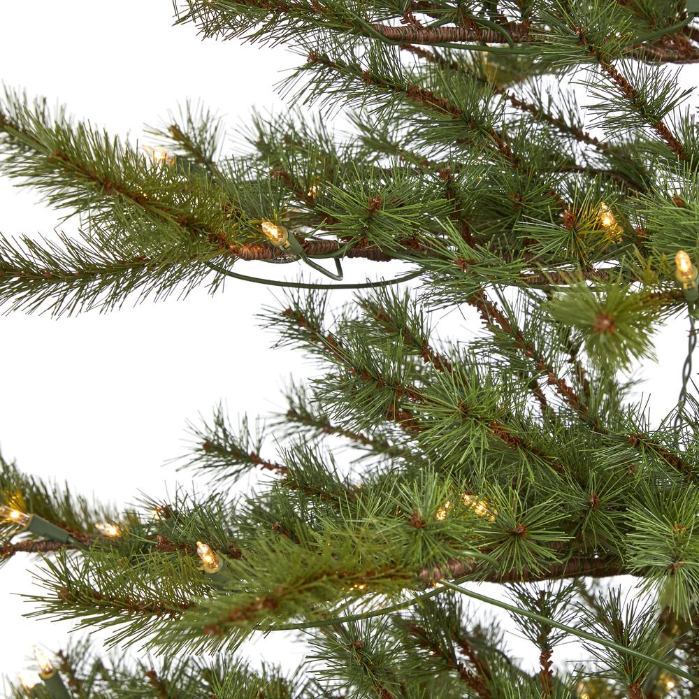 7ft. Vancouver Mountain Pine Artificial Christmas Tree with 450 Clear Lights and 1762 Bendable Branches. Picture 2