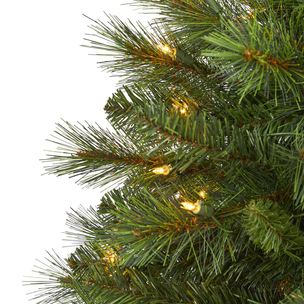 4ft. West Virginia Mountain Pine Artificial Christmas Tree with 100 Clear Lights. Picture 4