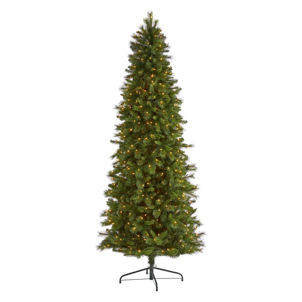 9ft. Slim West Virginia Mountain Pine Artificial Christmas Tree. Picture 1
