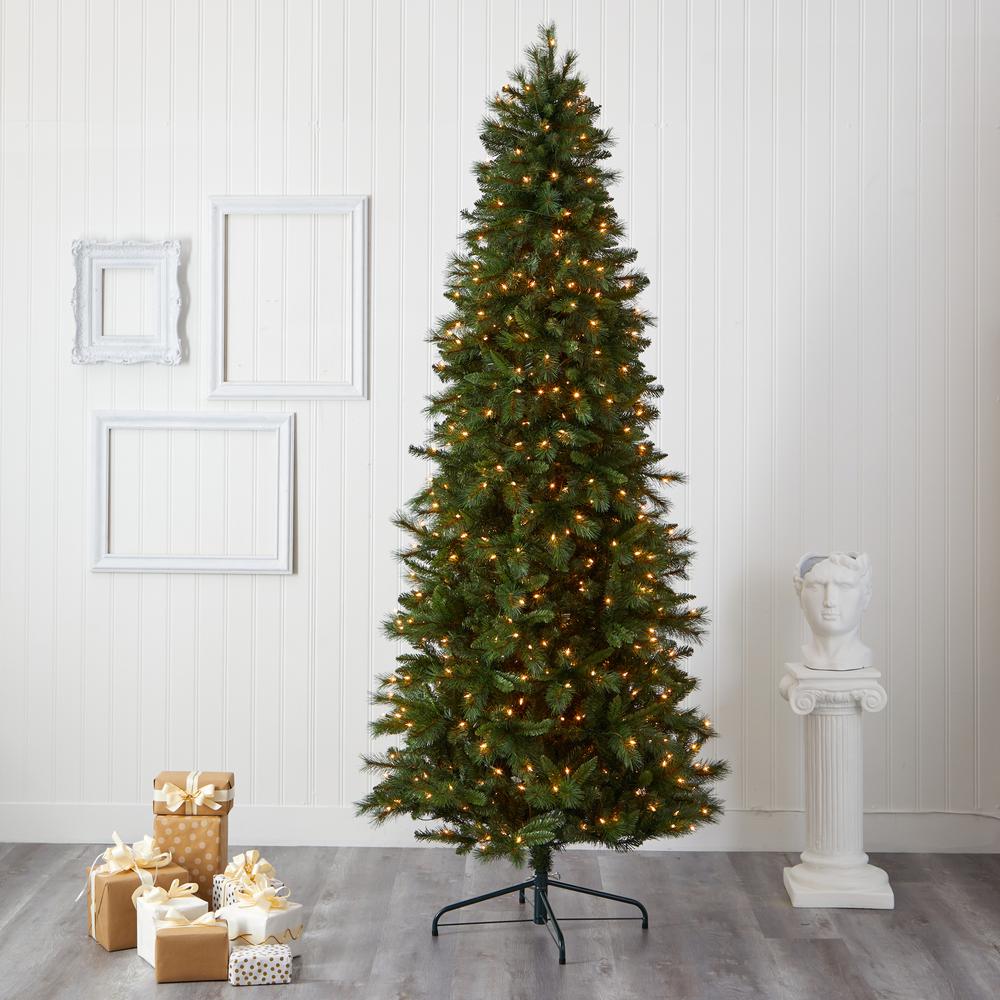 9ft. Slim West Virginia Mountain Pine Artificial Christmas Tree. Picture 4